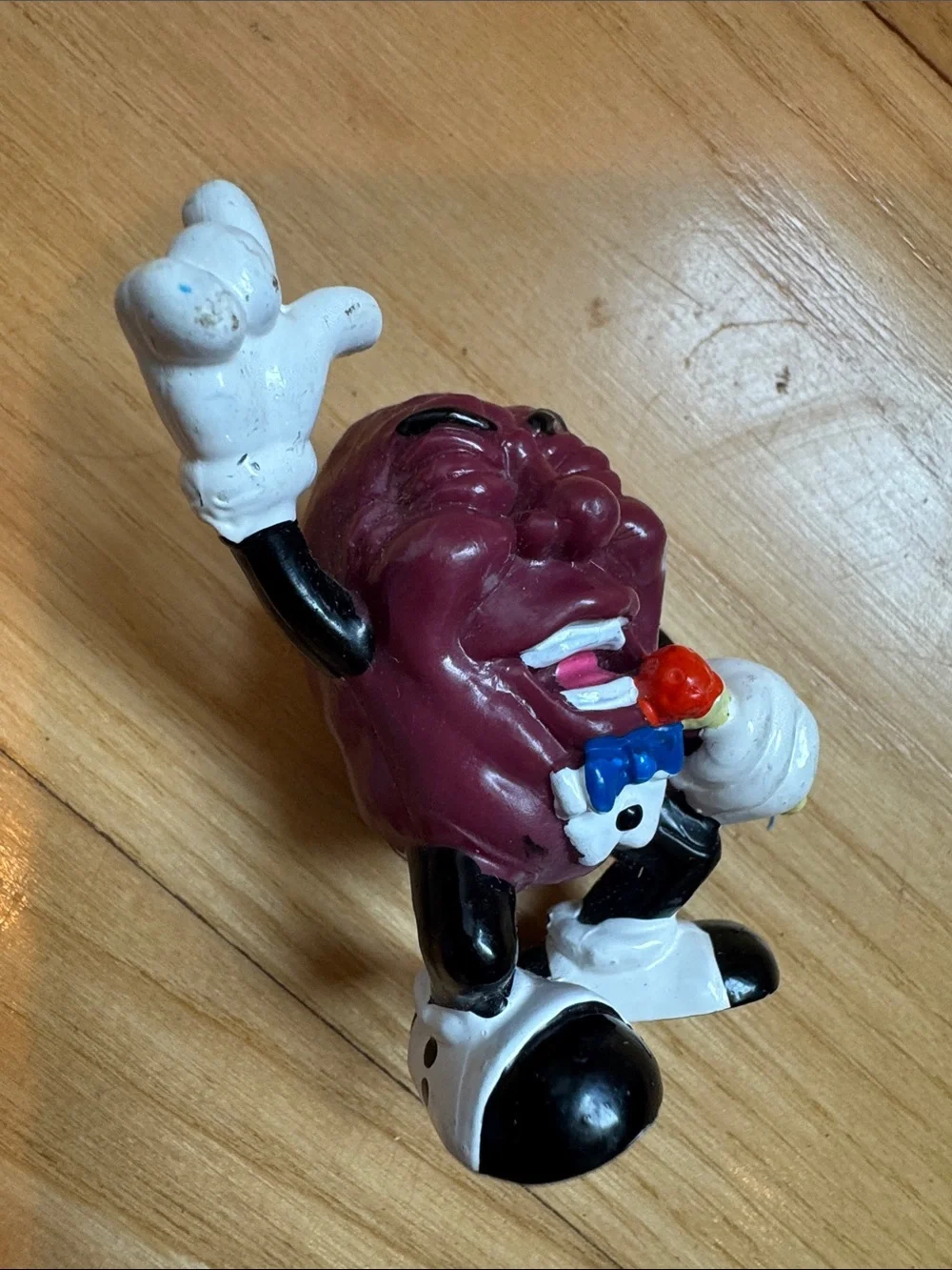 Vintage 1987 California Raisins Singer PVC Figure Microphone Applause CALRAB